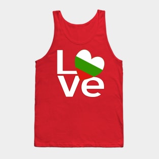 Red-White Bulgarian LOVE Tank Top